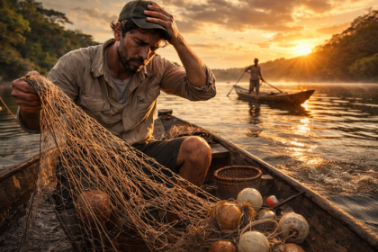 A pescaria artesanal difere da esportiva em objetivos e práticas tradicionais, explica Joel Alves.