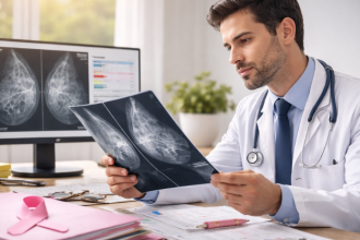 Os laudos de classificação da mamografia ajudam a orientar o acompanhamento clínico de forma objetiva, explica Vinicius Tadeu Sattin Rodrigues.