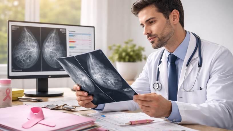 Os laudos de classificação da mamografia ajudam a orientar o acompanhamento clínico de forma objetiva, explica Vinicius Tadeu Sattin Rodrigues.