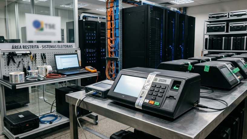 TSE começa a lacrar sistemas das eleições de 2026: como a tecnologia será testada antes do voto